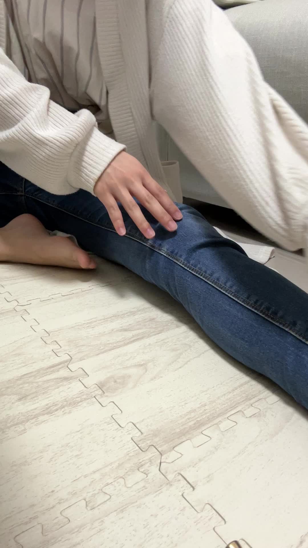 ストレッチをする前姿