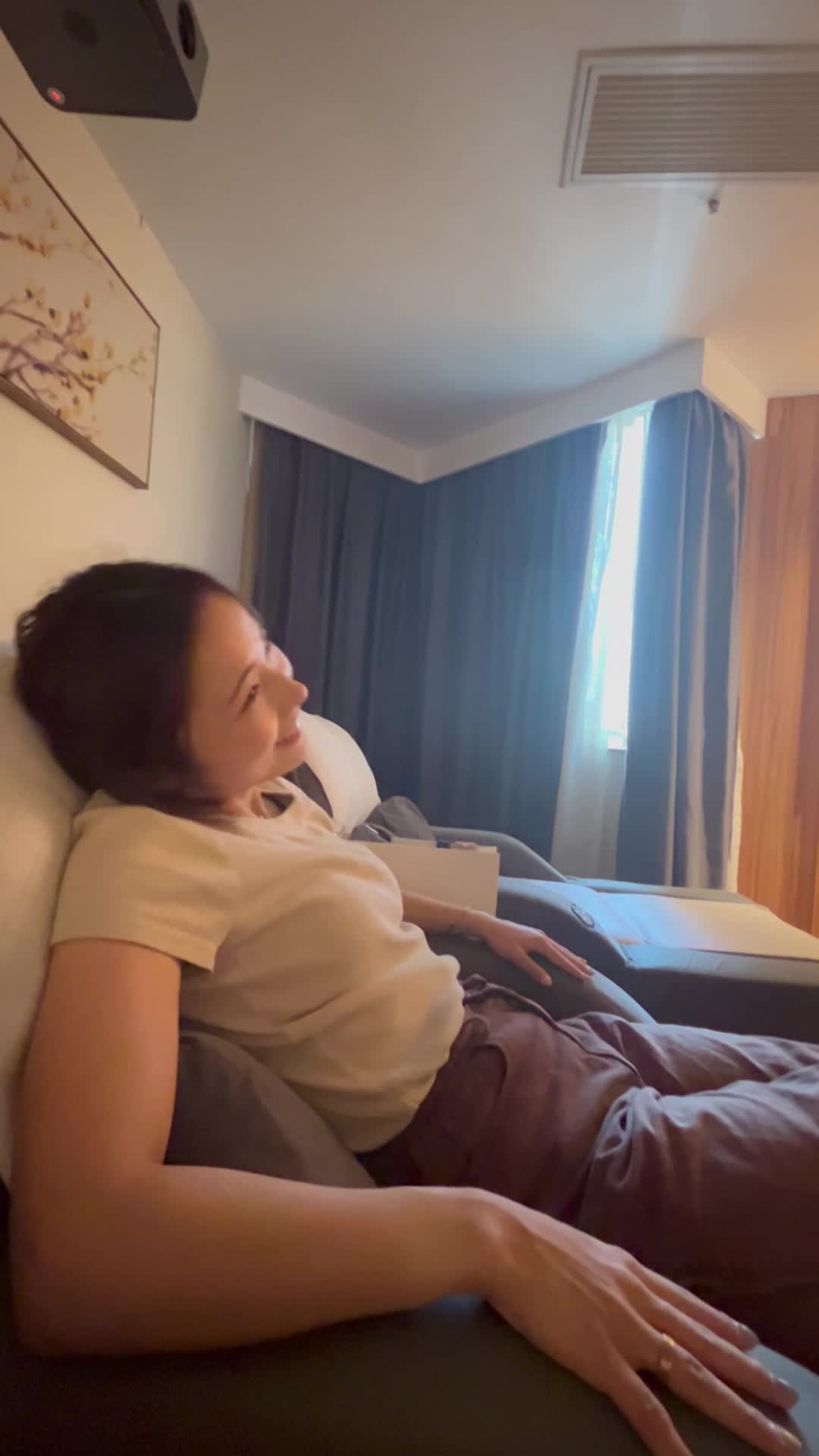 やっと座れた～！