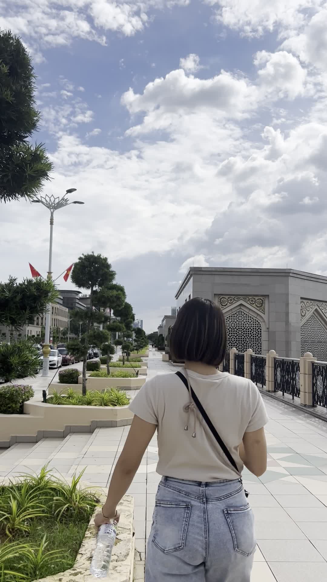 てくてく歩く様子