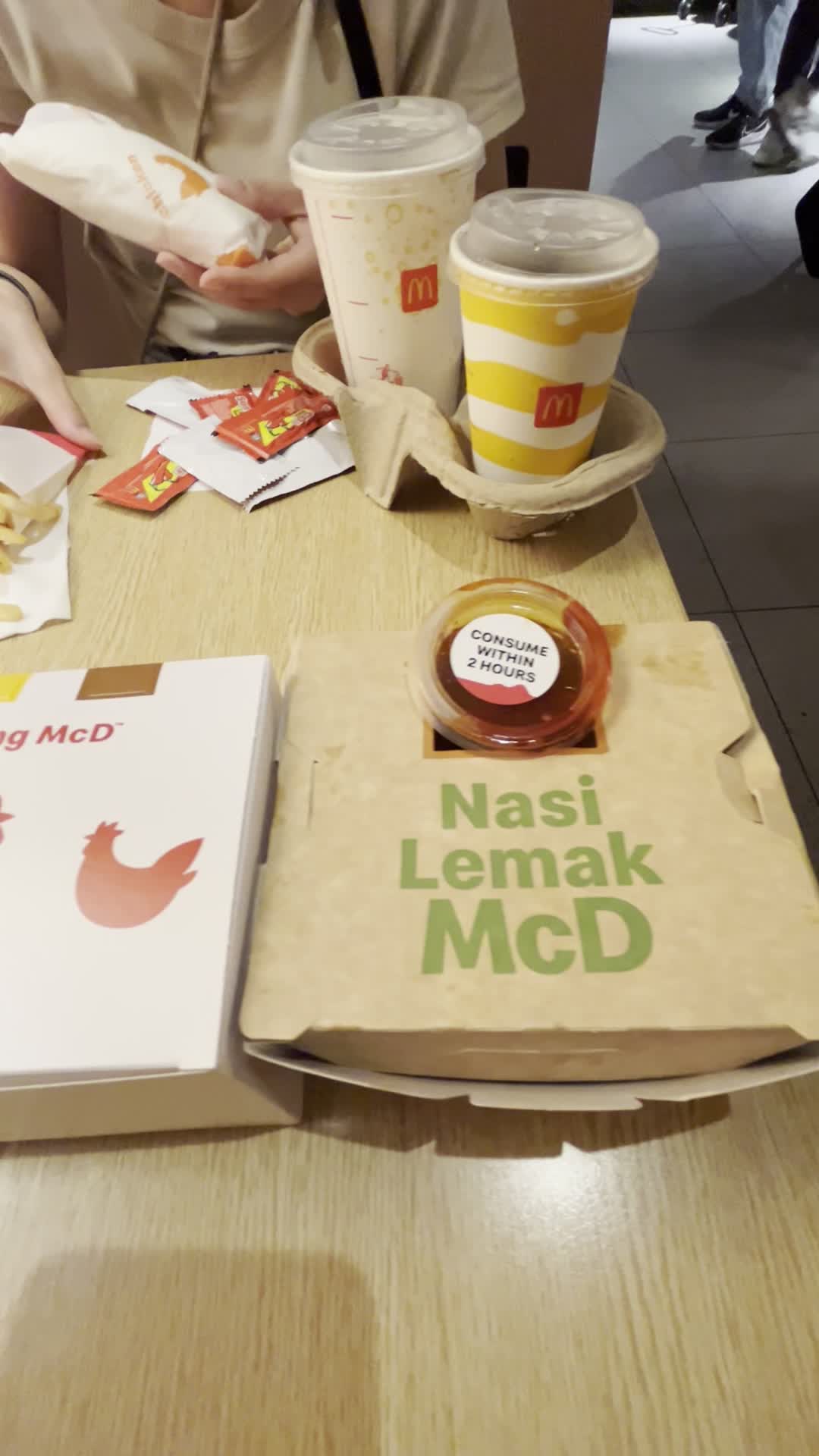 マレーシアのファストフード店