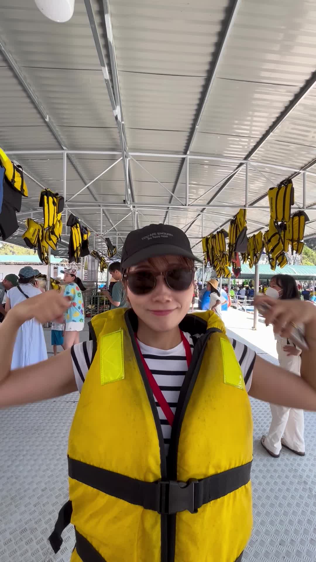 ライフジャケット着て準備万端