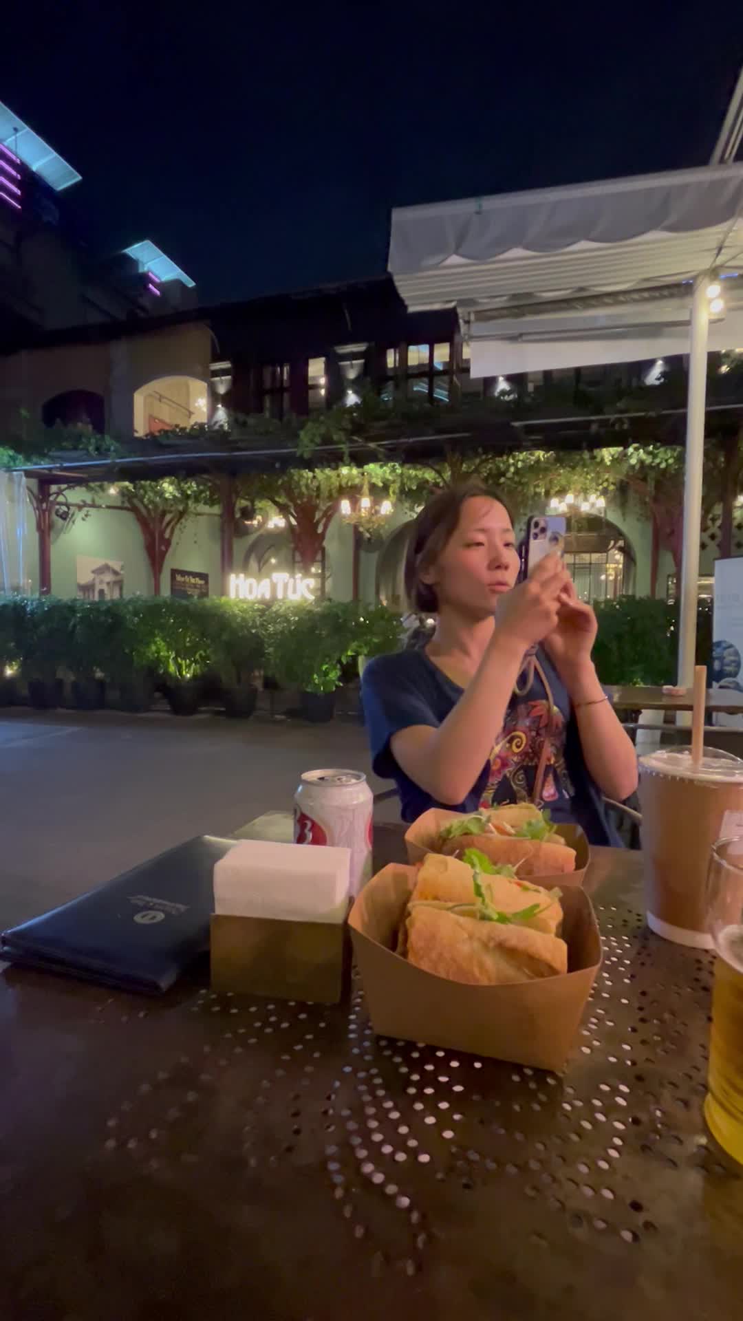 自分の周りを撮影中