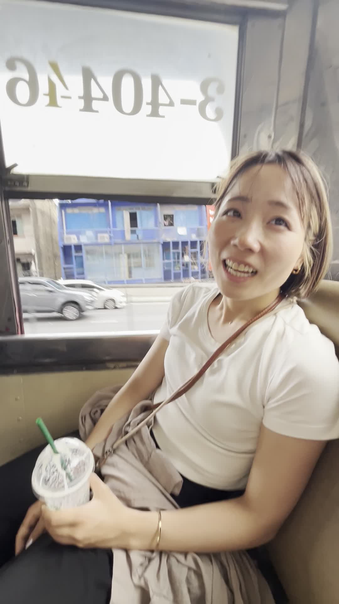 揺られて眠くなってきた～