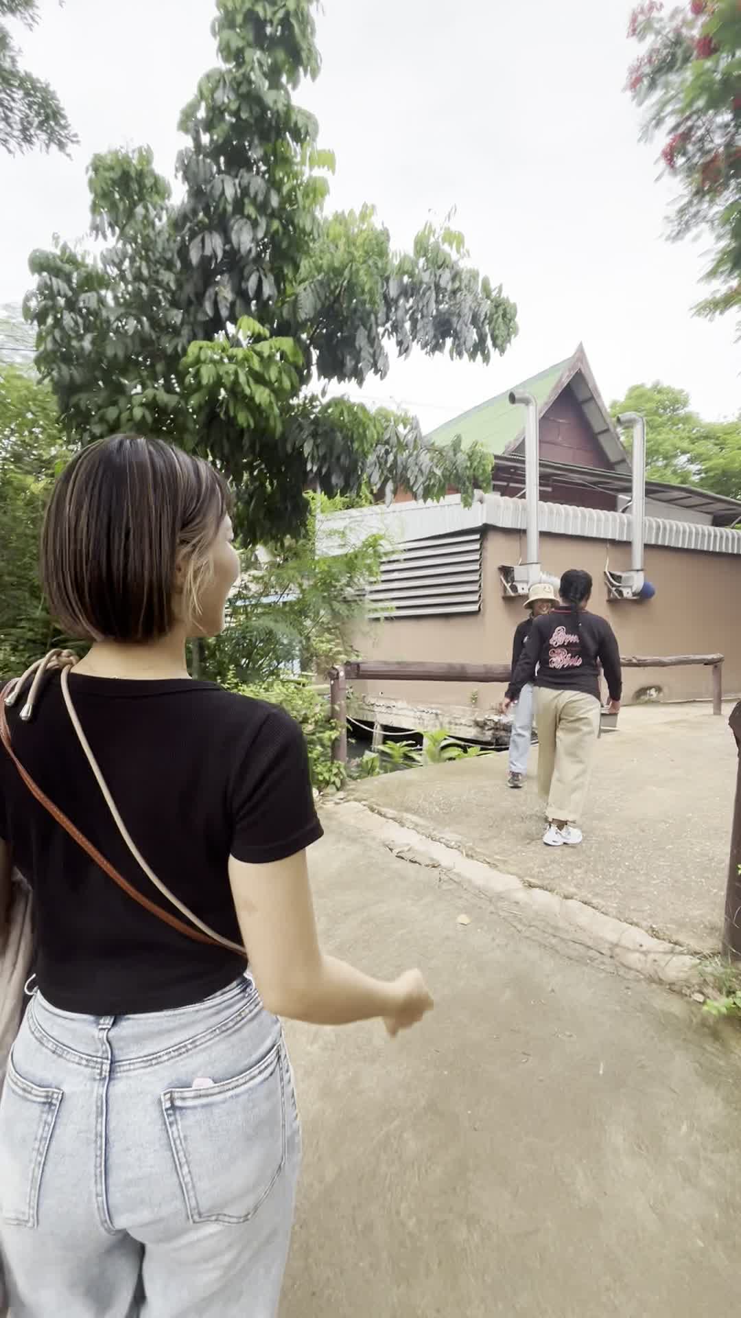 ガイドさんについていく様子