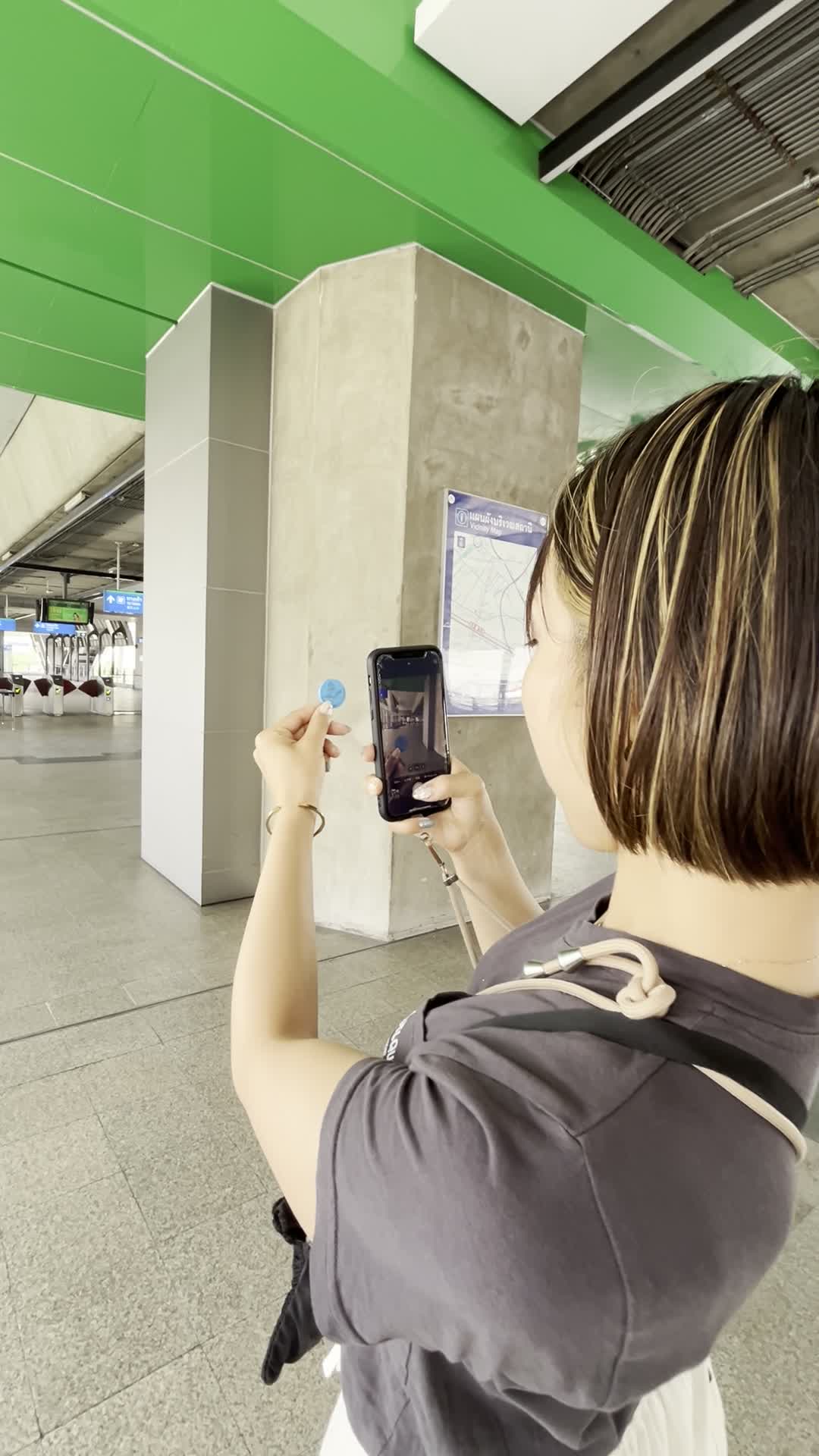 丸いものを撮影中